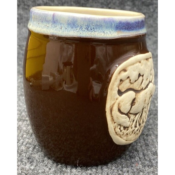 Cracker Barrel Coffee Mug Stoneware Pair of Horses Colt Cowboy Western Brown - Picture 2 of 7